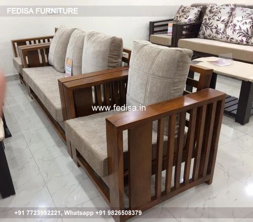 Teak Wood Sofa Com Bed 4 Seater Wooden Sofa Set Luxury Wooden Sofa Set Gray Nightstand