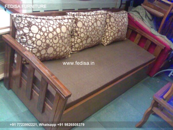 Wooden Sofa Cum Beds 3 Piece Leather Sofa Set Wooden Settee Yellow Painted Room