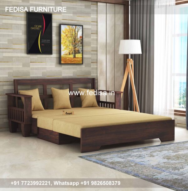 Solid Wood Sofa Cum Beds L Shape Sofa Home Center Designer Wooden Sofa Set Interior Design Bedrooms 2020