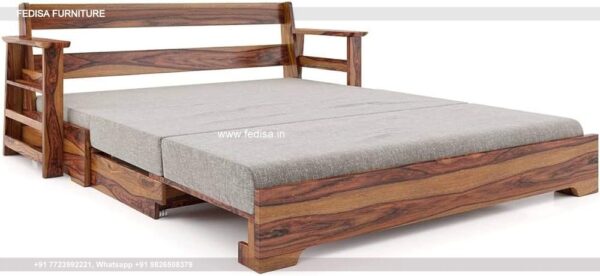 Wooden Sofa Cum Bed 6 Seater Sofa Under 10000 Simple Wooden Sofa Set Spare Room Interior Design Ideas