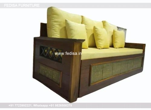 Teak Wood Sofa Com Bed 4 And 2 Sofa Set Cushion For Wooden Sofa Set Popular Room Decor 2020