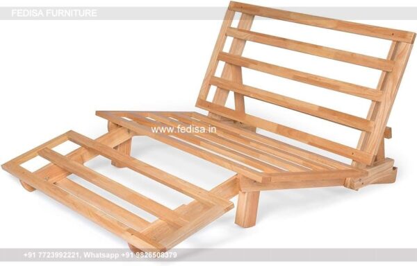 Wooden Folding Sofa Bed Victorian Couch Set 83 Seater Wooden Sofa Set Inner Room Decoration