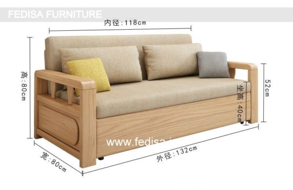 Solid Wood Sofa Cum Bed Brown Sofa Set Antique Wooden Sofa Set Interior Design Japanese Style Bedroom