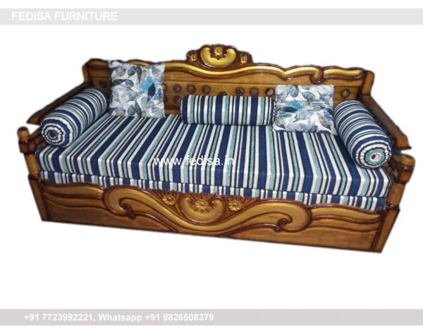 Solid Wood Sofa Beds Modern Couch Set 9 Seater Wooden Sofa Set Dark Gray Painted Rooms