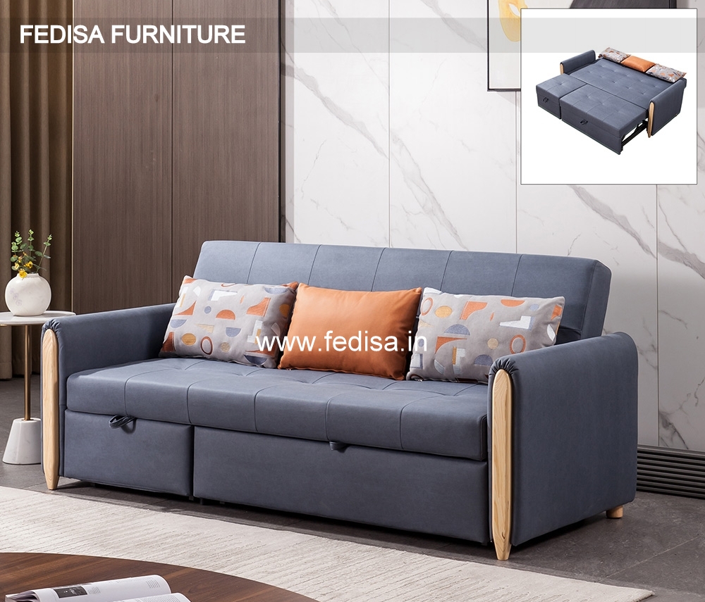 Teak Wood Sofa Com Bed 5 Seater And 2 Seater Sofa Set Wooden Sofa Set For Living Room Bedroom Interior Design In Autocad