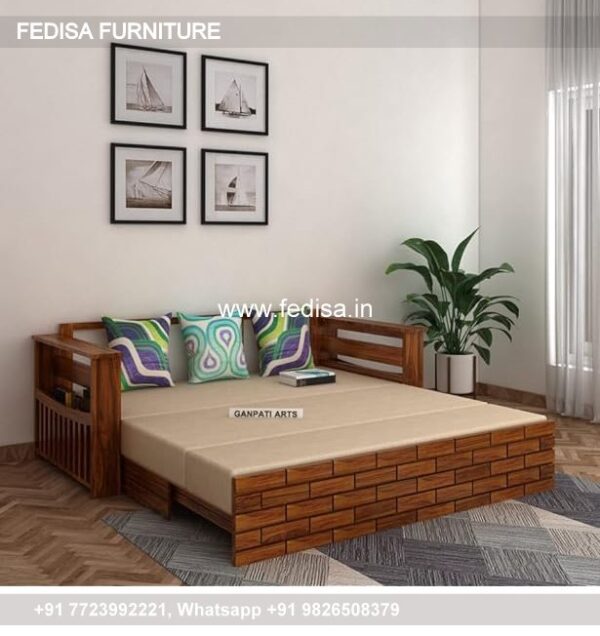 Teak Wood Sofa Com Bed 4th Hand Sofa Set Wooden Setty Set Interior Of Guest Room