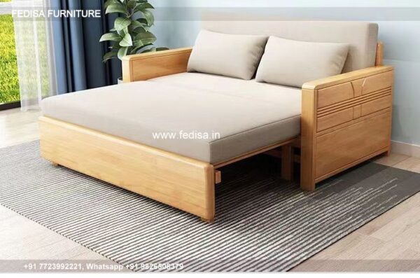 Solid Wood Sofa Cum Bed Damro Wooden Sofa Set Wooden Settee Bed Design Ideas