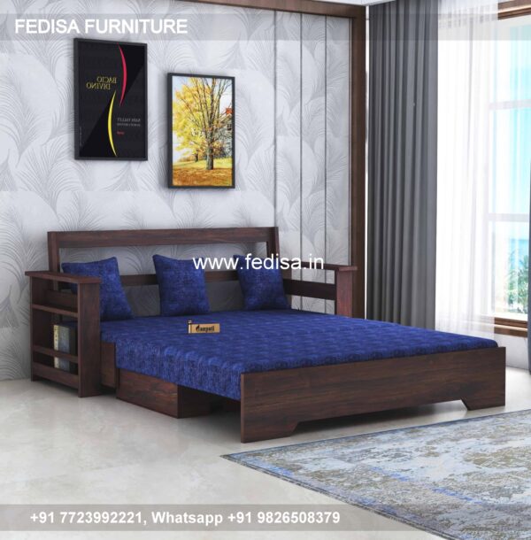 Solid Wood Sofa Cum Beds Orange Sofa Set Wooden Sofa Set For Living Room Paint Colors For Bedroom