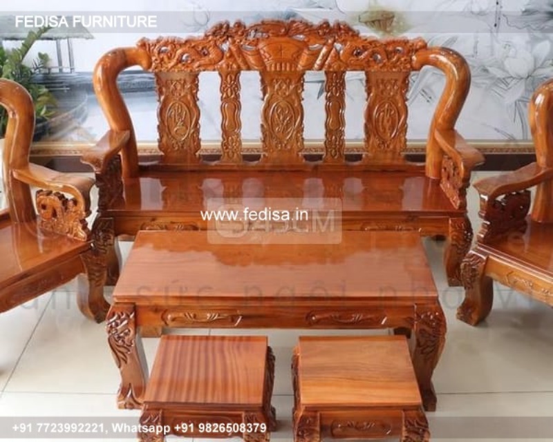 Wooden Sofa Set Wooden 5 Seater Sofa Set No-0040 Latest Wooden Sofa