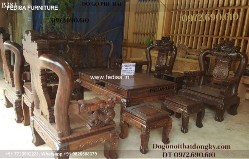 Wooden Sofa Set Wooden Seti Sofa No-0100 Modern Wooden Sofa Set