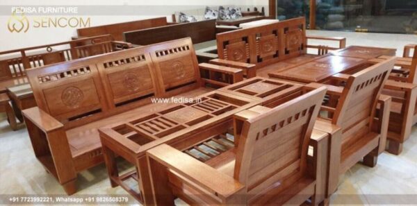 Wooden Sofa Set Wooden Round Sofa Set No-0142 Urban Wooden Ladder Sofa