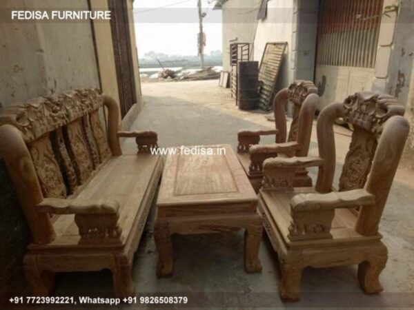 Wooden Sofa Set Wooden Black Leather Living Room Set No-0211 L Shape Sofa Set Wooden