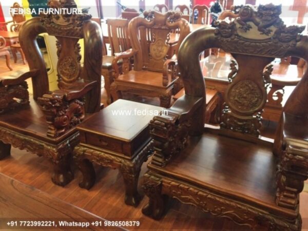 Wooden Sofa Set Wooden 3 Seater Sofa Under 10000 No-0241 Cushion For Wooden Sofa Set
