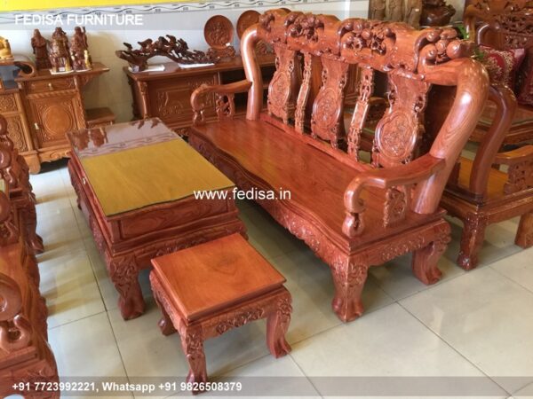 Wooden Sofa Set Wooden Golden Sofa Set No-0412 27 Seater Wooden Sofa Set