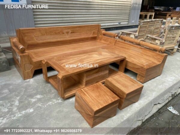 Wooden Sofa Set Wooden 7 Seater Sofa Set For Living Room No-0631 Cushion For Wooden Sofa Set