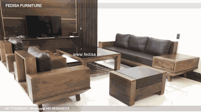 Wooden Sofa Set Wooden L Corner Sofa Set No-0764 Wooden Sofa Set Price Below 20011