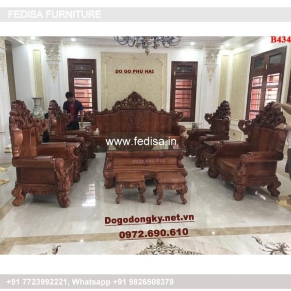 Wooden Sofa Set Wooden Small Sofa And Chair Set No-0823 Royal Wooden Sofa Set