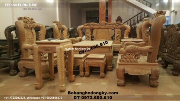 Wooden Sofa Set Wooden Wooden Sofa Set Near Me No-0897 Royal Oak Wooden Sofa Set