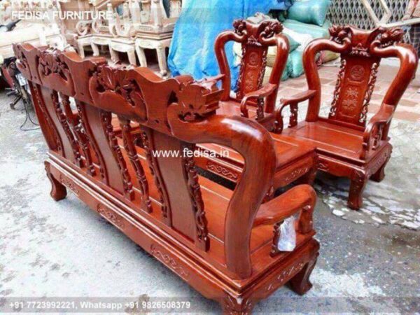 Wooden Sofa Set Wooden U Shaped Chesterfield Sofa No-0910 Wooden Sofa Set Online Flipkart