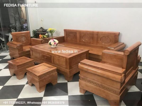 Wooden Sofa Set Wooden Sofa Settee Price No-0965 L Shape Wooden Sofa Set