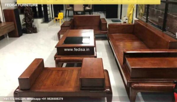 Wooden Sofa Set Wooden L Shape Sofa Home Center No-1028 Designer Wooden Sofa Set