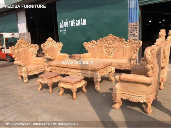 Wooden Sofa Set Wooden 5 Set Sofa No-1036 Old Wooden Sofa Set Olx