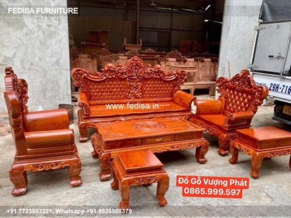 Wooden Sofa Set Wooden Leather Corner Sofa Set No-1045 Wooden Sofa Set Online