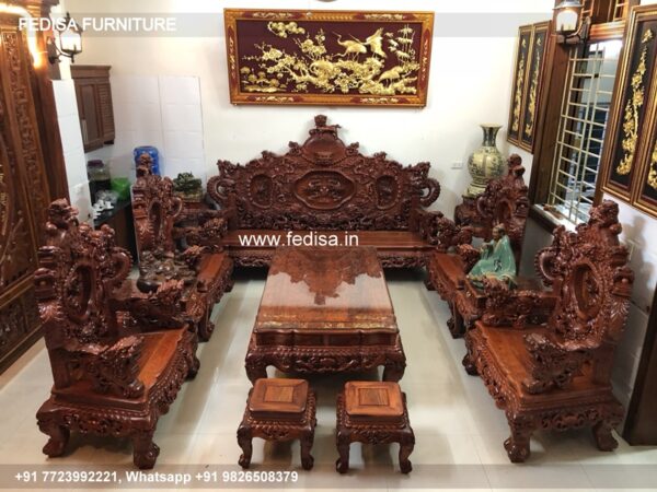 Wooden Sofa Set Wooden Bamboo Cane Sofa Set No-1075 Modern Wooden Sofa Set