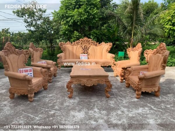 Wooden Sofa Set Wooden Cane Wood Sofa Set No-1198 Wooden Street Sofa Set