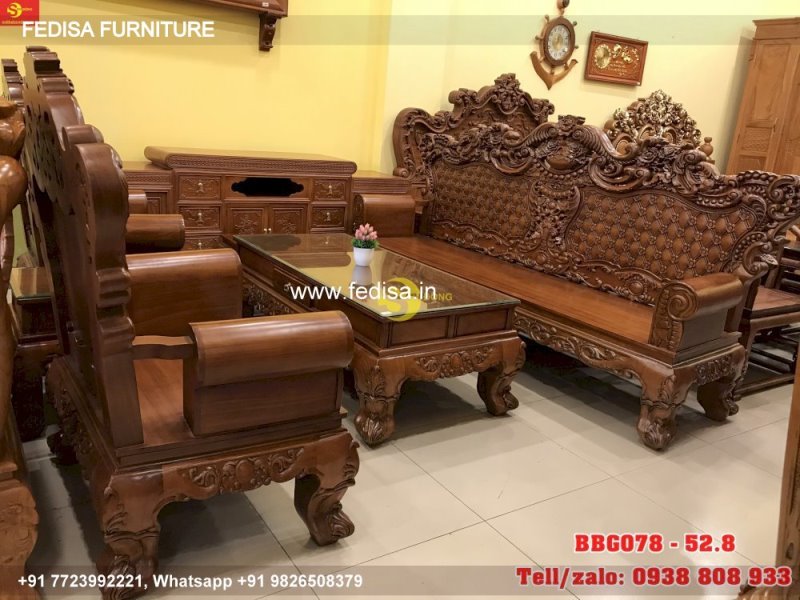 Wooden Sofa Set Wooden White L Sofa No-1220 Wooden Frame Sofa Set