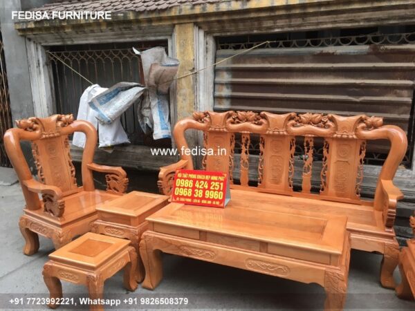 Wooden Sofa Set Wooden Ground Sofa Set No-1231 Old Wooden Sofa Set Olx