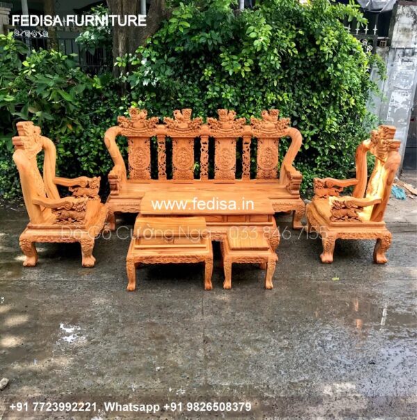 Wooden Sofa Set Wooden Sleeper Sofa Sectional No-1307 Wooden Sofa Set For Living Room
