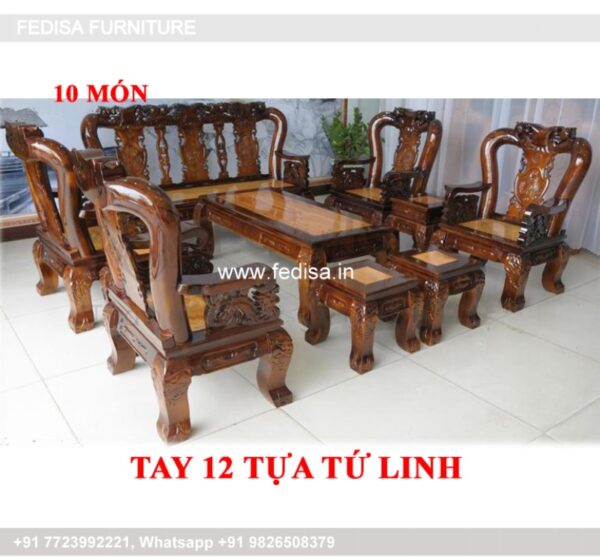 Wooden Sofa Set Wooden L Shape Sofa Bed No-1336 Wooden Sofa Frame Manufacturers