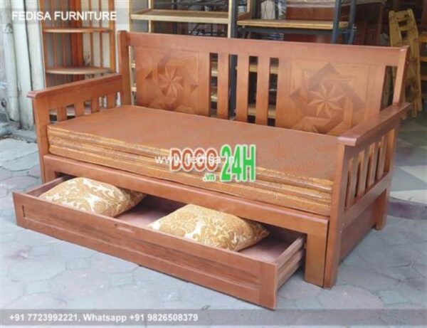 Wooden Sofa Set Wooden Simple Sofa Set No-1344 L Shape Wooden Sofa Set