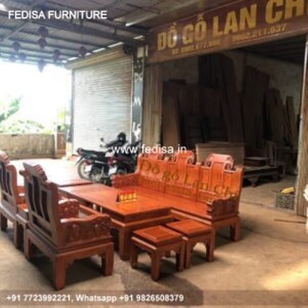 Wooden Sofa Set Wooden L Shape Wooden Sofa No-1463 Wooden Sofa 5 Seater
