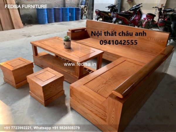 Wooden Sofa Set Wooden U Shape Sofas No-1496 Urban Ladder Wooden Sofa