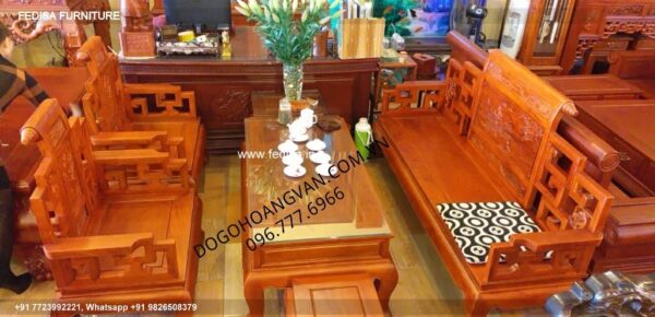 Wooden Sofa Set Wooden Royal Blue Sofa Set No-1501 Wooden Corner Sofa Set
