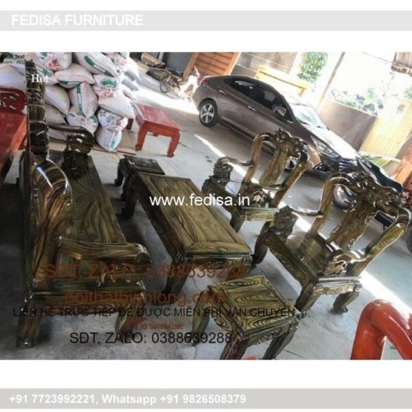 Wooden Sofa Set Wooden Bedroom Sofa Set No-1524 Latest Wooden Sofa