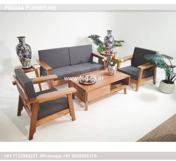 Wooden Sofa Set Wooden White Sofa Sectional No-1535 Wooden Setty Set