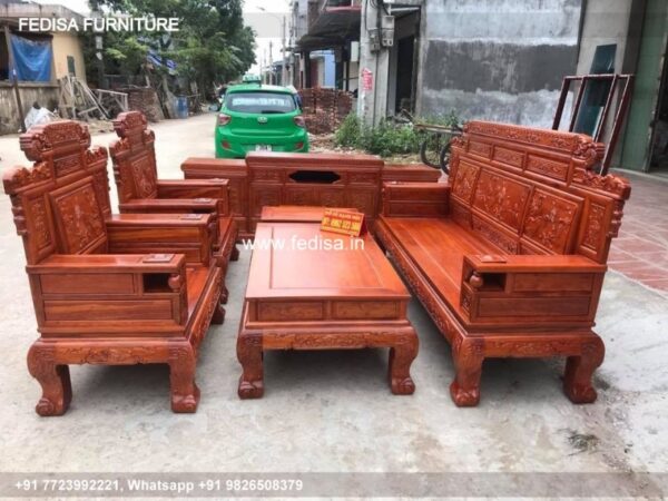 Wooden Sofa Set Wooden Air Sofa Set No-1544 Luxury Wooden Sofa Set