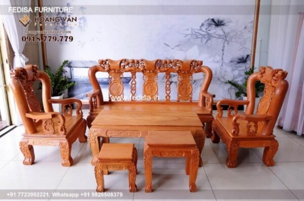 Wooden Sofa Set Wooden 4 Set Sofa No-1559 Wooden Setty
