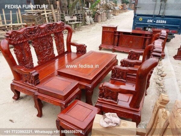 Wooden Sofa Set Wooden Sheesham Wood Sofa No-1564 Wooden Sofa Cushion Set