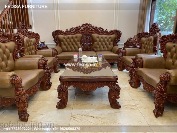Wooden Sofa Set Wooden L Shaped Sectional Sofa No-1577 Wooden Street Sofa Set