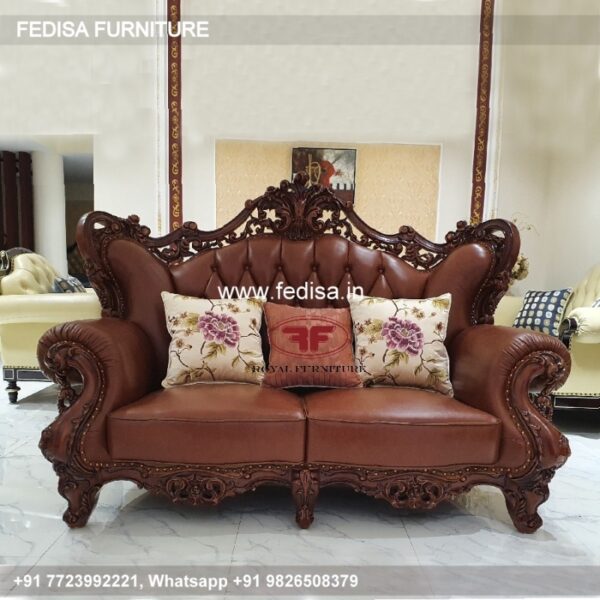 Wooden Sofa Set Wooden Compact Sofa Set No-1580 7 Seater Wooden Sofa Set