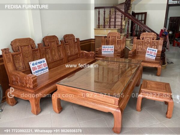 Wooden Sofa Set Wooden L Shaped Reclining Sectional No-1619 Wooden Sofa Set Online