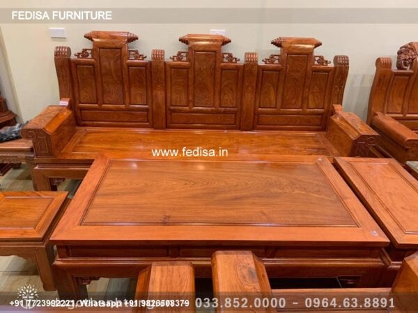 Wooden Sofa Set Wooden Six Seater Sofa No-1629 Wooden Sofa Cushion Set
