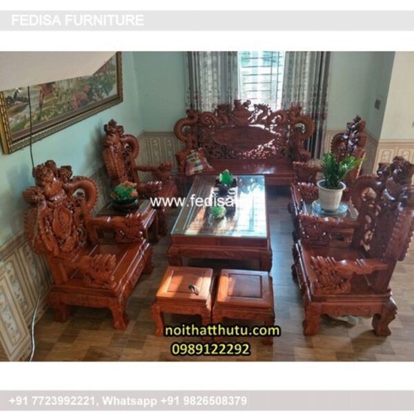 Wooden Sofa Set Wooden Modern L Shaped Couch No-1641 Wooden Carved Sofa Set