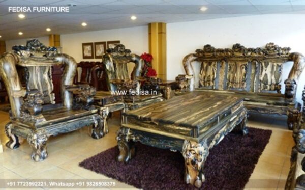 Wooden Sofa Set Wooden 4 Piece Living Room Furniture Set No-1643 Wooden Sofa Set Amazon