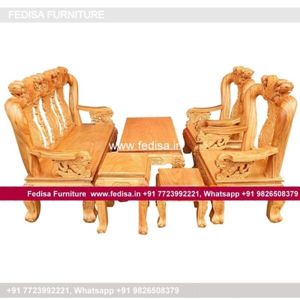 Wooden Sofa Set Wooden U Type Sofa No-1651 Simple Sofa Set Wooden