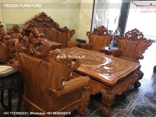 Wooden Sofa Set Wooden Westido No-1680 Wooden Sofa Set